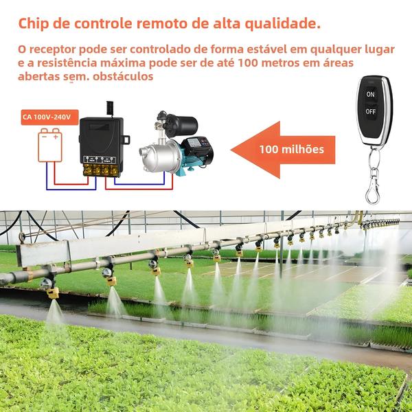 Imagem de Interruptor de Controle Remoto Sem Fio Cerhot - Alta Potência 30A AC 85-265V RF433