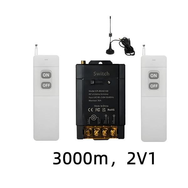 Imagem de Interruptor de Controle Remoto Sem Fio Cerhot - Alta Potência 30A AC 85-265V RF433