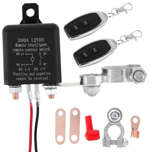 Imagem de Interruptor de Desconexão de Bateria 12V com Controle Remoto - Antirroubo e Isolador de Corte