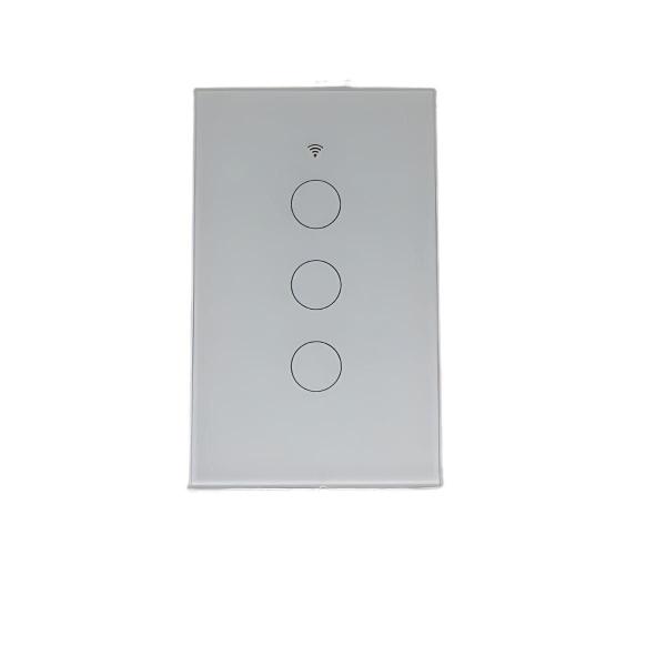 Imagem de Interruptor De Luz Inteligente Wifi 110V 220V 3 Botões