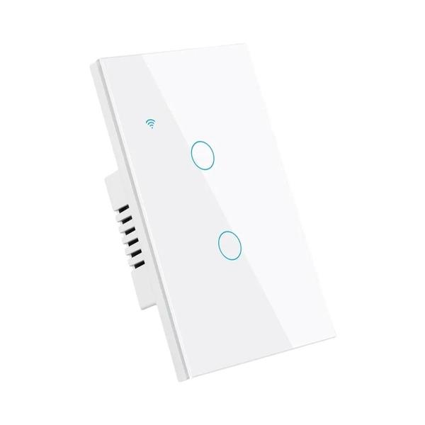 Imagem de Interruptor de Luz Wi-Fi Inteligente Tuya - Controle por Toque e Alexa (Fio Neutro Necessário) - 1/2/3/4 Gangues