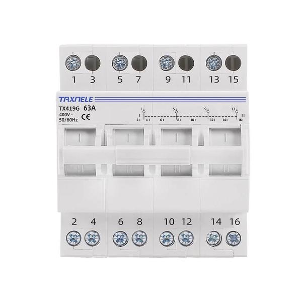 Imagem de Interruptor De Transferência Manual De Energia Dupla 40A 63A MTS Disjuntor De Isolamento 1P 2P 3P 4P