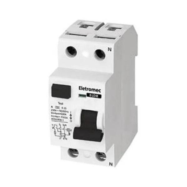 Imagem de Interruptor Diferencial 25A 2P 30Ma 400V Eletromec