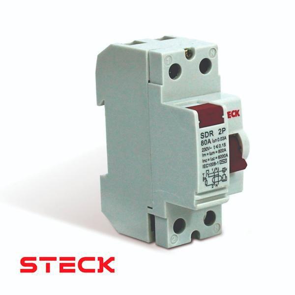 Imagem de Interruptor diferencial 2p 80a 30ma steck