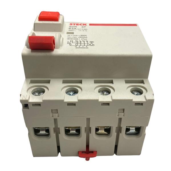 Imagem de Interruptor Diferencial Residual Disjuntor DR 4P Tetrapolar 63A 30ma