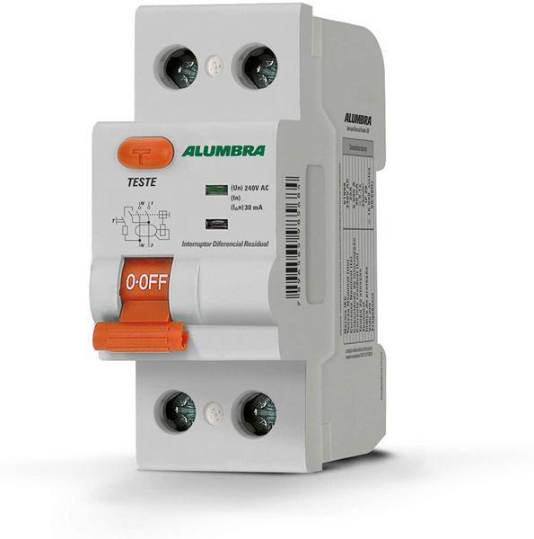 Imagem de Interruptor Diferencial Residual Dr 25A 30Ma 2P Alumbra