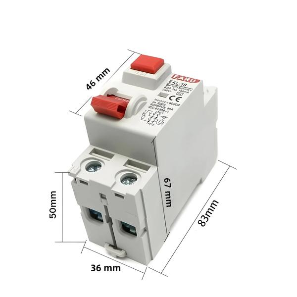 Imagem de Interruptor Diferencial-Residual (IDR) 32A 10-300mA Tipo A - 2 Unidades