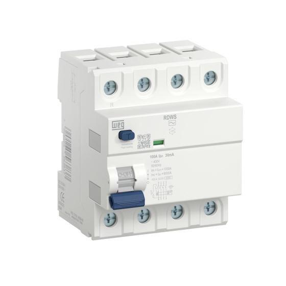 Imagem de Interruptor / Disjuntor DR Tetrapolar 30mA 25A - WEG