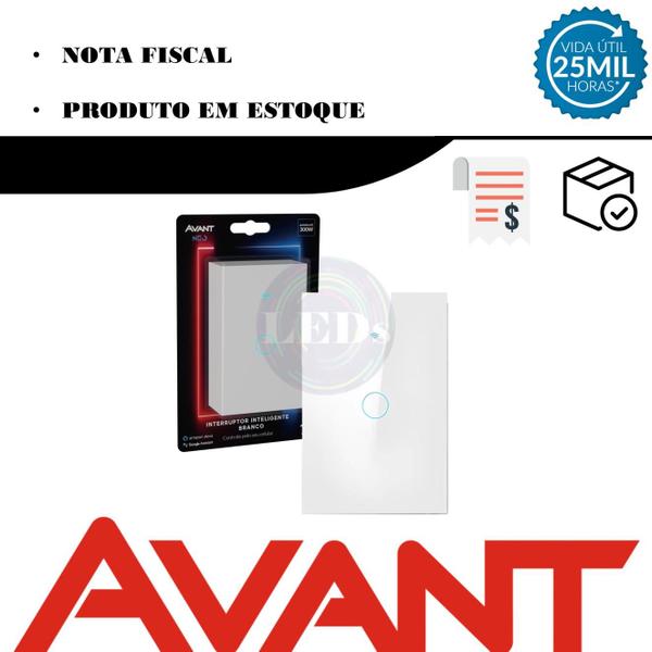 Imagem de Interruptor Inteligente Smart Wifi Touch Avant Neo Bivolt