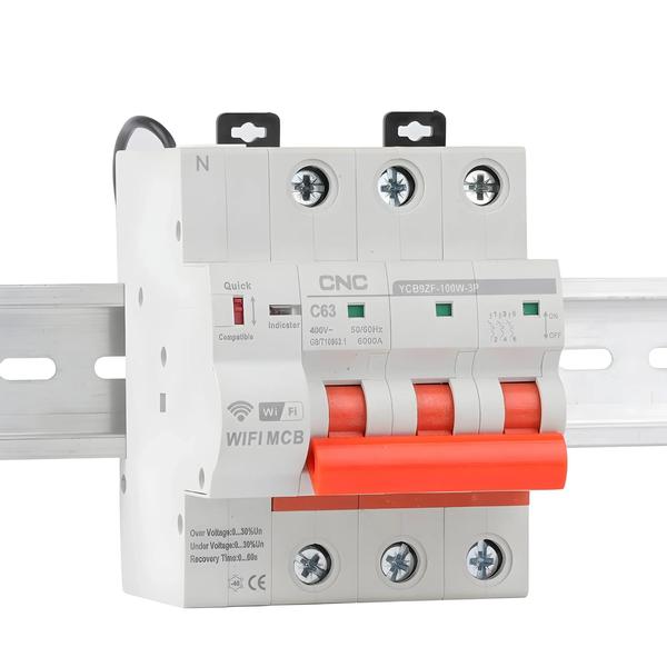 Imagem de Interruptor Inteligente Wi-fi Cnc Ycb9zf 2p3p4p, Proteção Contra Curto-circuito, Interruptor De