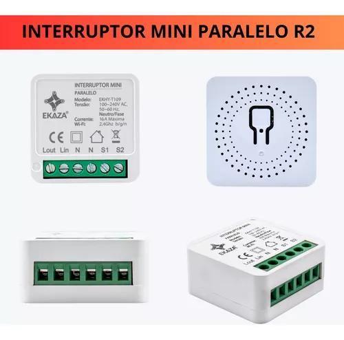 Imagem de Interruptor Mini R2 Wifi Automação 16A Alexa E Google Home Smart