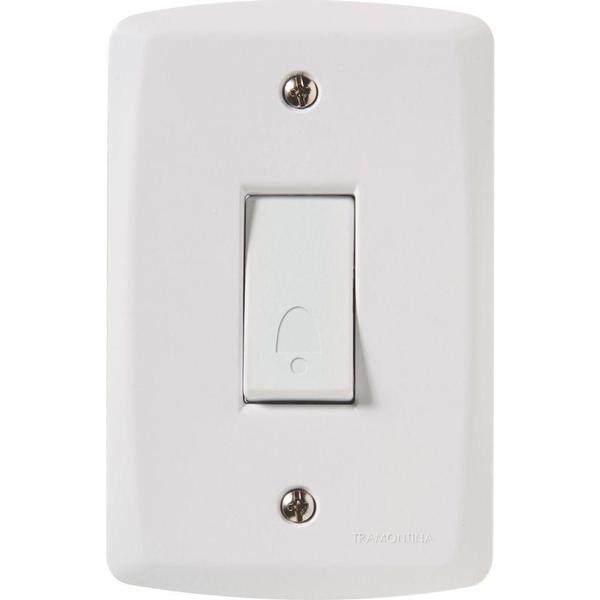 Interruptor Pulsador De Campainha 4X2 - Tramontina Lux2 Imagem de Interruptor Pulsador De Campainha 4X2 - Tramontina Lux2