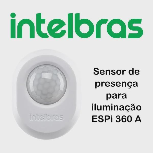 Imagem de Interruptor Sensor De Presença Para Iluminição Intelbras Espi 360 a