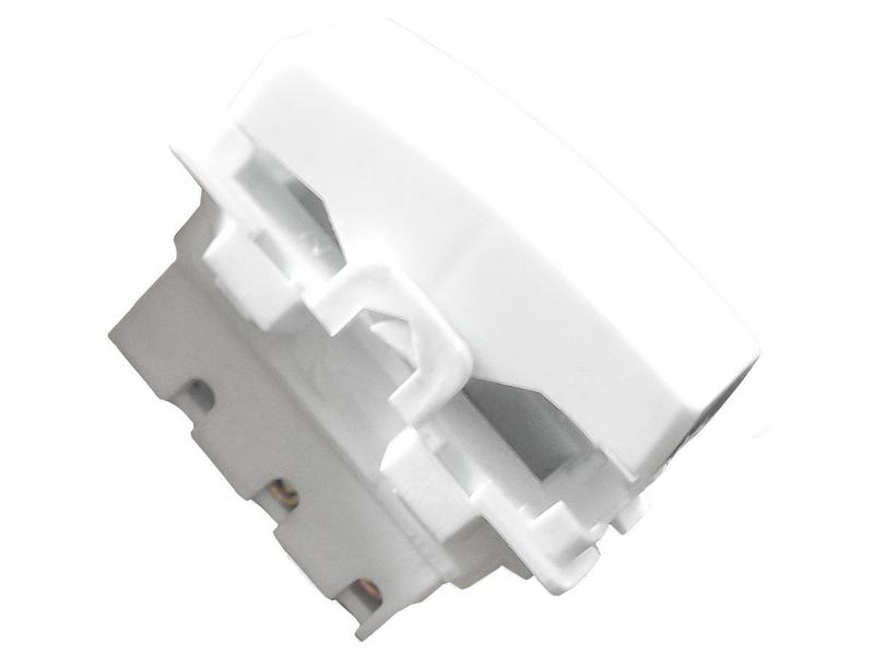 Interruptor Simples 1 Tecla + Tomada 20A 2p+t Sobrepor Externo Com Espelho Branco Linha Viena - EPM ACESSORIOS Imagem de Interruptor Simples 1 Tecla + Tomada 20A 2p+t Sobrepor Externo Com Espelho Branco Linha Viena