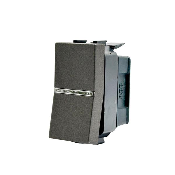 Interruptor Simples 16A 1 Modulo Antracita 2Cla210100N1804 Zenit - ABB Imagem de Interruptor Simples 16A 1 Modulo Antracita 2Cla210100N1804 Zenit