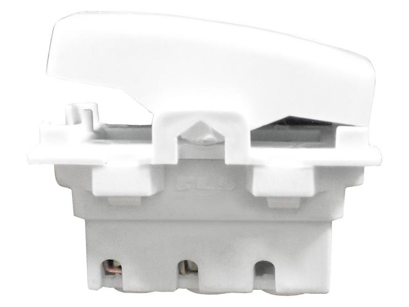 Interruptor Simples 2 Teclas + Tomada 20A 2p+t Com Espelho Branco Linha Dubai - EPM ACESSORIOS Imagem de Interruptor Simples 2 Teclas + Tomada 20A 2p+t Com Espelho Branco Linha Dubai