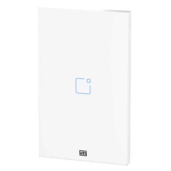 Imagem de Interruptor Touch Wi-fi + RF Com Placa 4X2 Whome 1 Branco - WEG