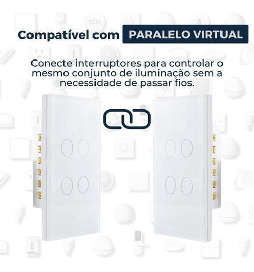 Imagem de Interruptor Wifi Inteligente 4 Botões Smart Touch