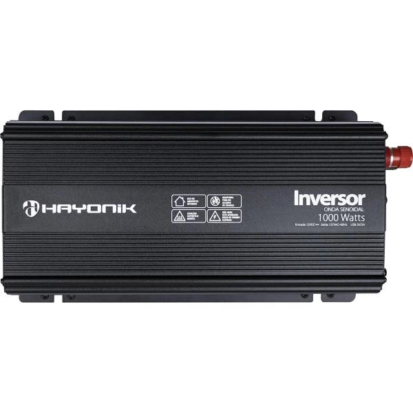Inversor 12v /127v - 1000w Onda Senoidal - Hayonik Imagem de Inversor 12v /127v - 1000w Onda Senoidal - Hayonik