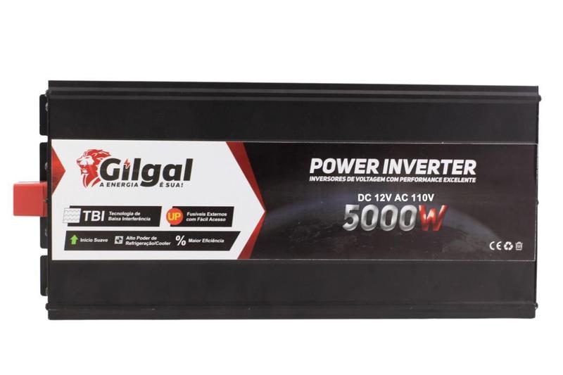 Inversor 5000W 12V 110V Gilgal Para Freezer Imagem de Inversor 5000W 12V 110V Gilgal Para Freezer