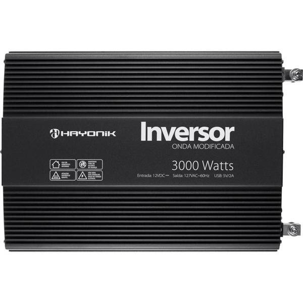 Imagem de Inversor de 3000W 12V/127V Onda Modificada Hayonik - PW-HAY3000