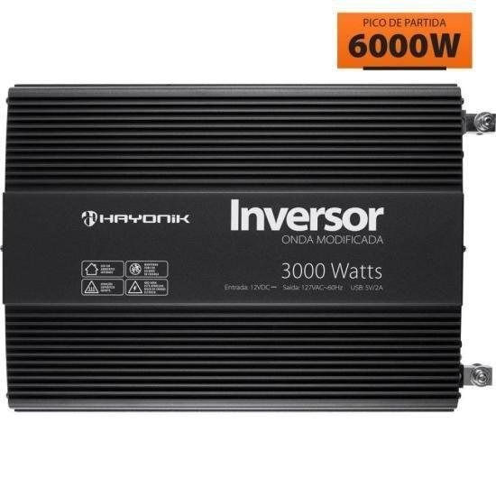 Imagem de Inversor de Onda Modificada 3000W 12Vdc/127V PW12-1 Off Grid Hayonik F003