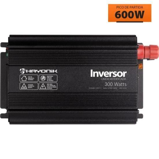 Inversor de Onda Modificada 300W 12Vdc/127V PW11-1 Off Grid Hayonik F003 Imagem de Inversor de Onda Modificada 300W 12Vdc/127V PW11-1 Off Grid Hayonik F003