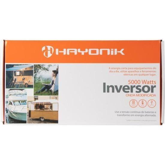 Imagem de Inversor de Onda Modificada 5000W 12VDC/127V PW13-4 Off Grid Hayonik