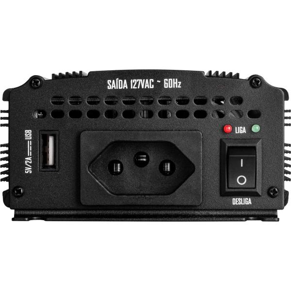 Inversor de Onda Modificada 500W 12VDC/127V USB HAYONIK Imagem de Inversor de Onda Modificada 500W 12VDC/127V USB HAYONIK
