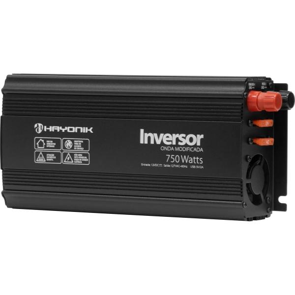 Imagem de Inversor de Onda Modificada 750W 12VDC/127V PW12-1 HAYONIK