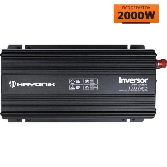 Imagem de Inversor de Onda Senoidal 1000W 12VDC/127V PW21-1 Off Grid Hayonik F003