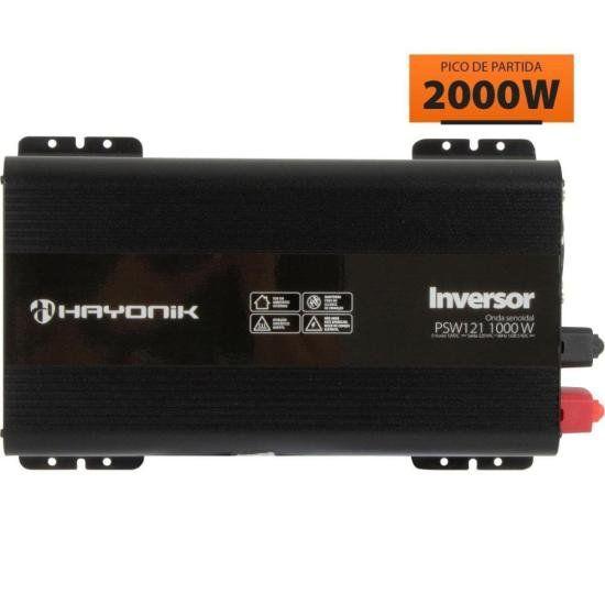 Inversor de Onda Senoidal 1000W 12Vdc/220V PSW121 Hayonik Imagem de Inversor de Onda Senoidal 1000W 12Vdc/220V PSW121 Hayonik