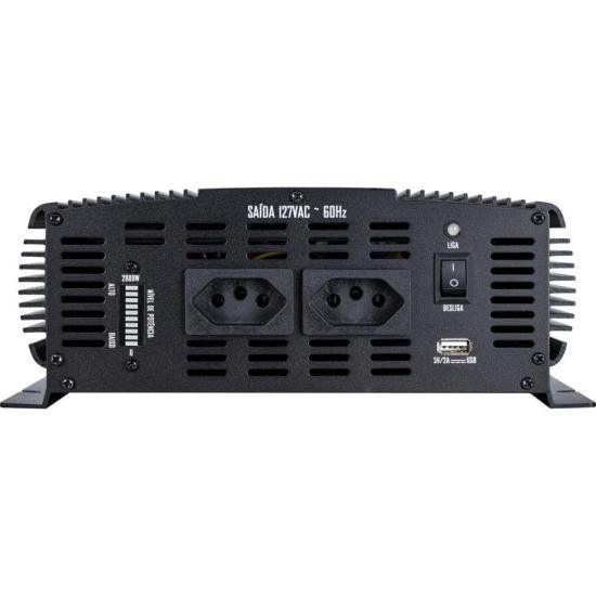 Imagem de Inversor de Onda Senoidal 2000W 12Vdc/127V PW21-2 Off Grid Hayonik