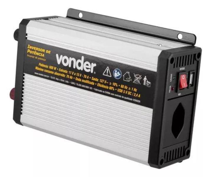 Imagem de Inversor De Potência 600w 12v Dc Para Vonder 127v