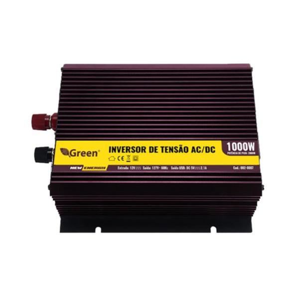 Imagem de Inversor De Tensão 12V 1000W Reais Usb 5V 2.1A 110/127V