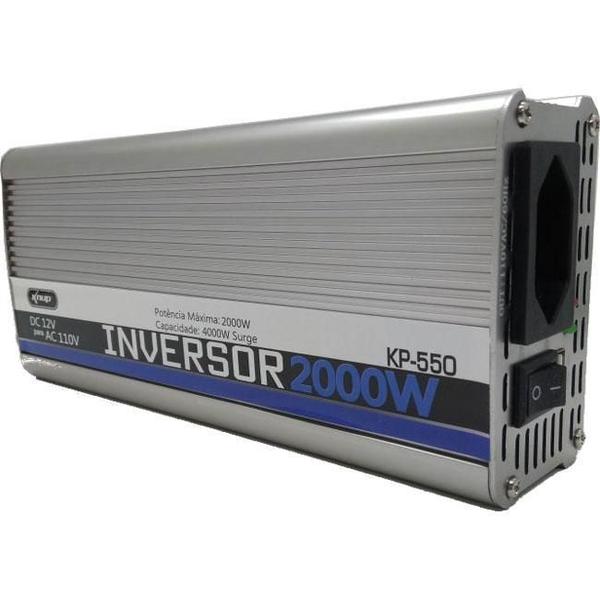 Imagem de Inversor de Tensão 12v 110v 2000w Knup KP550 com Saída USB