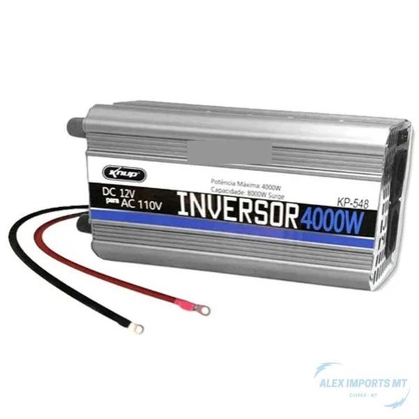 Inversor de tensão 12v Pra 110v 4000w onibus carro e moto - A.R Variedades MT Imagem de Inversor de tensão 12v Pra 110v 4000w onibus carro e moto