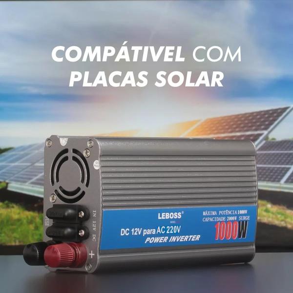 Imagem de Inversor De Tensão De 12v Para 220v 1000W Até 2000w Pico