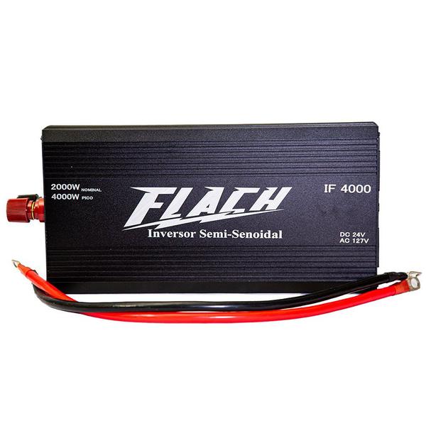 Inversor de Tensão IF4000 - 24v/127v - 2000W Nominal 4000W Pico - Flach Imagem de Inversor de Tensão IF4000 - 24v/127v - 2000W Nominal 4000W Pico