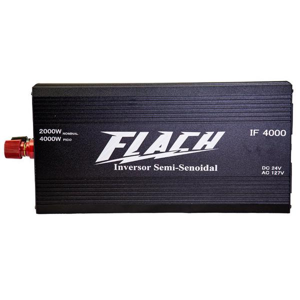 Inversor de Tensão IF4000 - 24v/127v - 2000W Nominal 4000W Pico - Flach Imagem de Inversor de Tensão IF4000 - 24v/127v - 2000W Nominal 4000W Pico