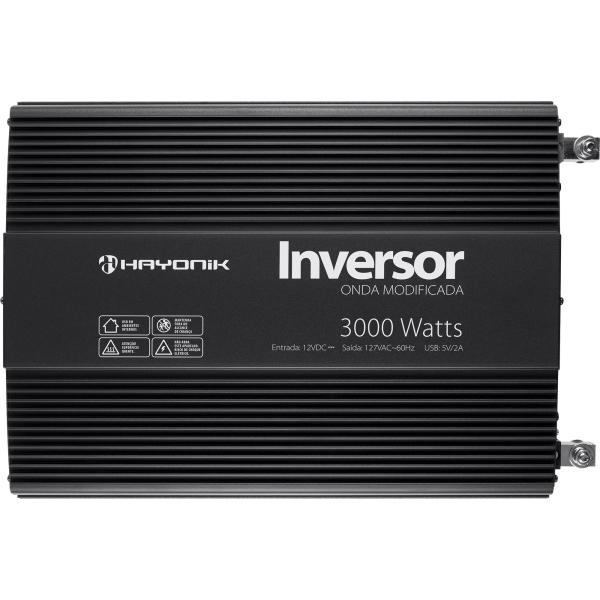 Imagem de Inversor Hayonik Onda Modificada Transformador Inverter 12 Volts para 127 Volts 3000 Watts Off Grid