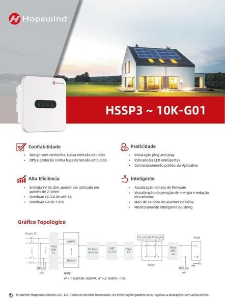 Imagem de Inversor Hopesun 4 Kwp -Monofásico 220V