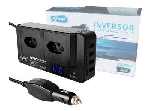 Imagem de Inversor Tensão 12v 110v Veicular 300w Conversor 4 Porta Usb