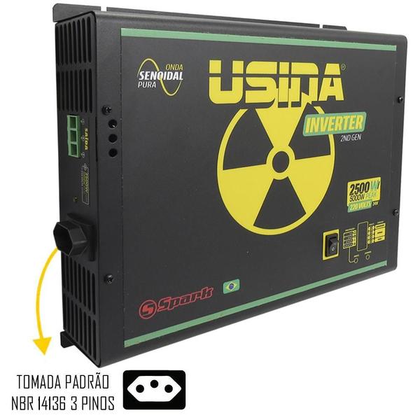 Imagem de Inversor Tensão Senoidal Usina Inverter 2500W 24 Volts 220V