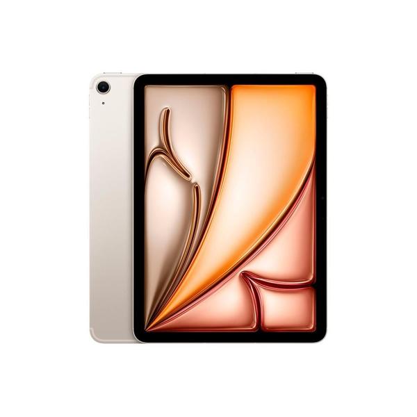 Imagem de iPad Air Apple, Tela 11", 1TB, Chip M2, Wi-Fi + Cellular, Câmera Traseira 12MP, iPadOS 17, Estelar - MUXU3BZ/A