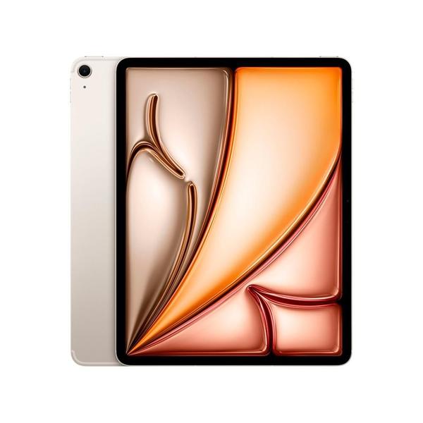 Imagem de iPad Air Apple, Tela 13", 1TB, Chip M2, Wi-Fi + Cellular, Câmera Traseira 12MP, iPadOS 17, Estelar - MV763BZ/A