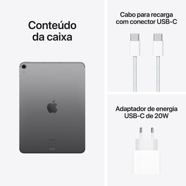 Imagem de iPad Air de 11 polegadas Wi-Fi + Cellular 128GB Cinza-Espacial