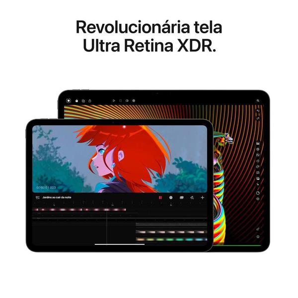 Imagem de iPad Pro Apple, Tela 13", 256GB, Chip M4, Wi-Fi, Câmera Traseira 12MP, iPadOS 17, Prateado - MVX33BZ/A