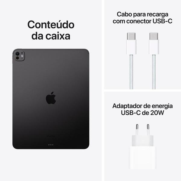 Imagem de iPad Pro de 13 polegadas Wi-Fi 1TB com vidro convencional - Preto-espacial