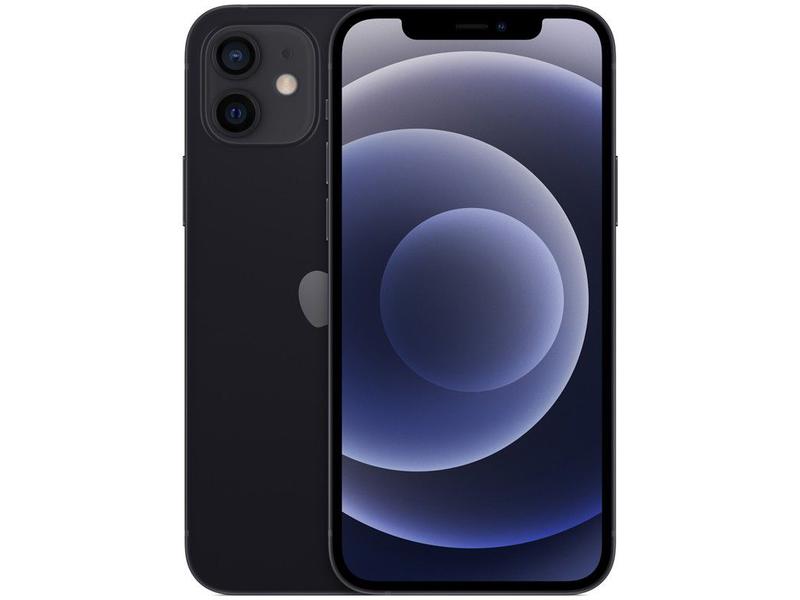 iPhone 12 Apple 128GB Preto Tela 6,1” 12MP iOS iPhone 12 Apple 128GB Preto Tela 6,1” 12MP iOS
